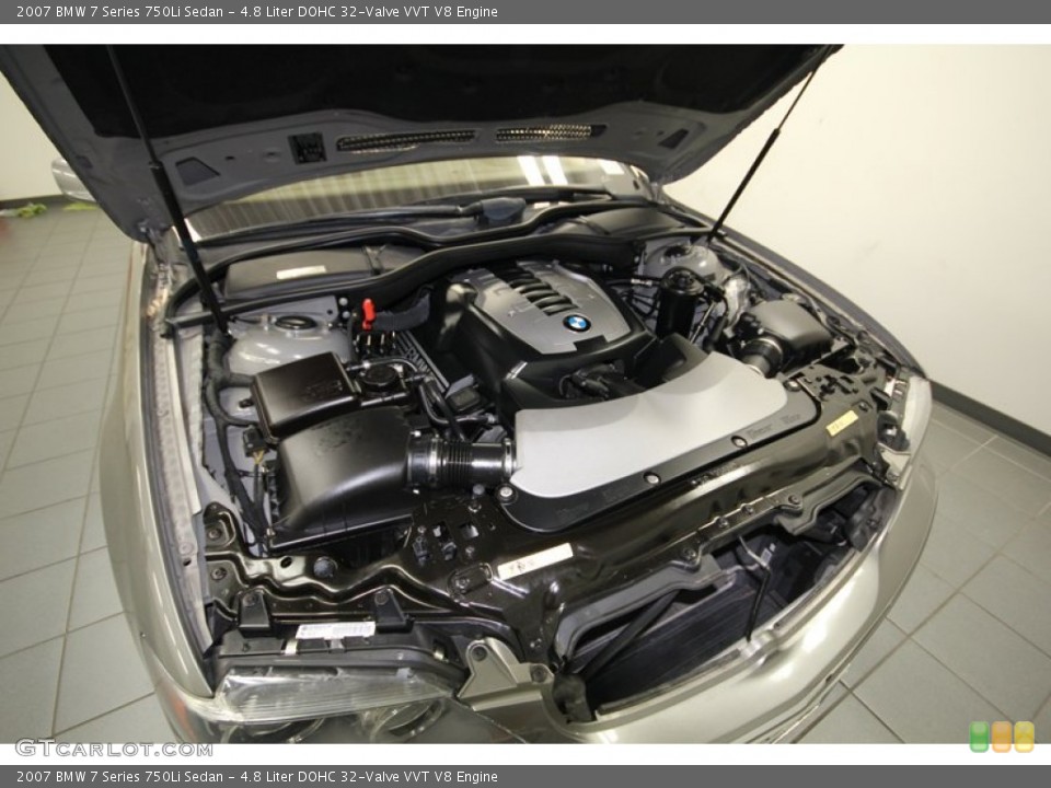4.8 Liter DOHC 32-Valve VVT V8 Engine for the 2007 BMW 7 Series #80943660