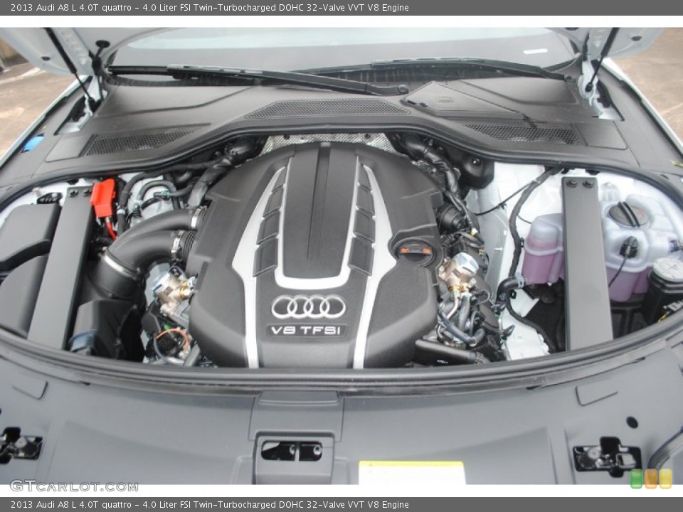 4.0 Liter FSI Twin-Turbocharged DOHC 32-Valve VVT V8 Engine for the 2013 Audi A8 #80945172