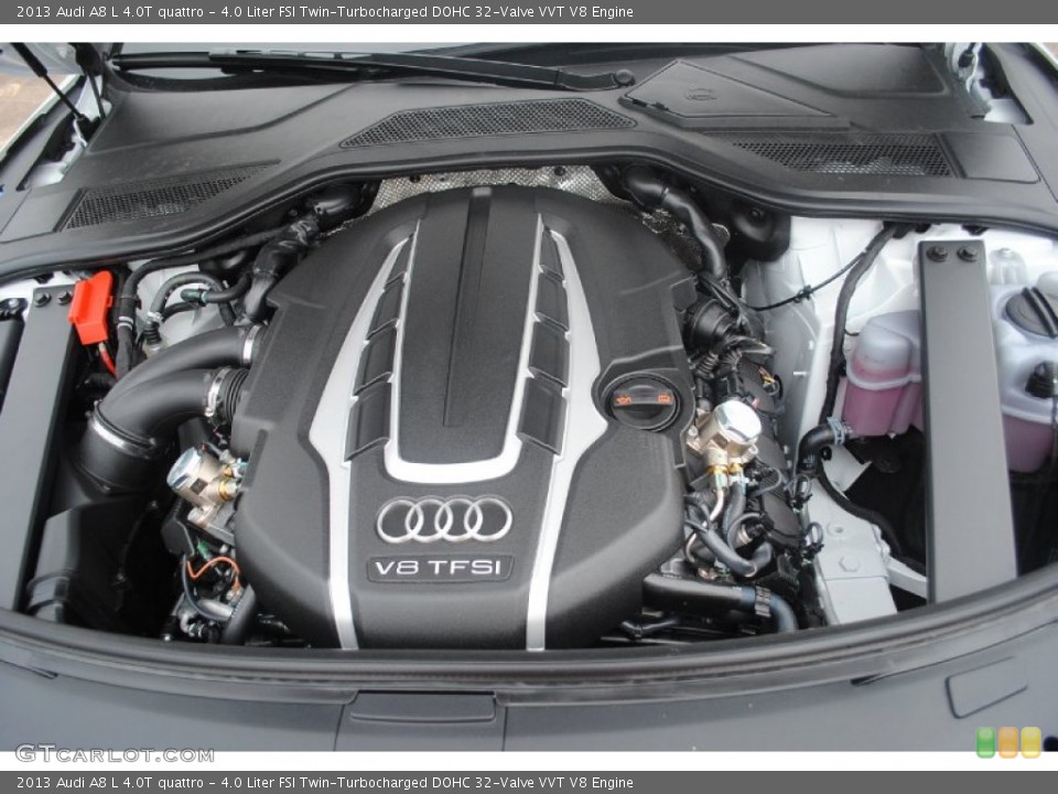 4.0 Liter FSI Twin-Turbocharged DOHC 32-Valve VVT V8 Engine for the 2013 Audi A8 #80945658