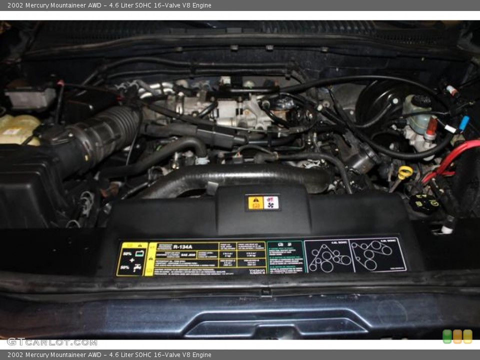 4.6 Liter SOHC 16-Valve V8 2002 Mercury Mountaineer Engine
