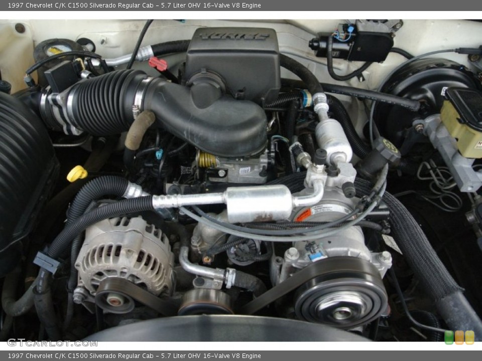 5.7 Liter OHV 16-Valve V8 Engine for the 1997 Chevrolet C/K #80956132