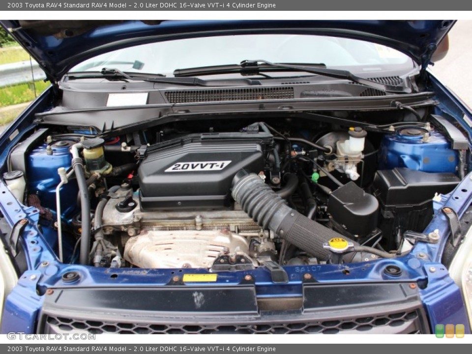 2.0 Liter DOHC 16-Valve VVT-i 4 Cylinder 2003 Toyota RAV4 Engine