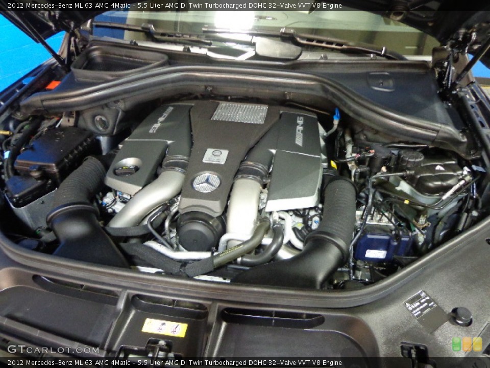 5.5 Liter AMG DI Twin Turbocharged DOHC 32-Valve VVT V8 Engine for the 2012 Mercedes-Benz ML #80969730