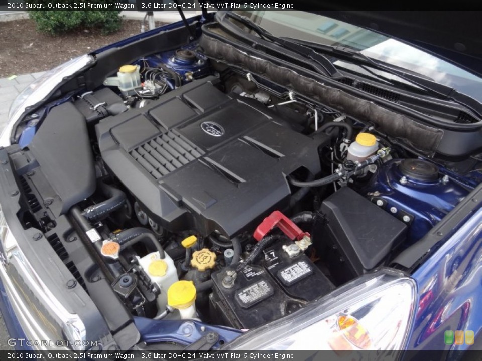 3.6 Liter DOHC 24-Valve VVT Flat 6 Cylinder Engine for the 2010 Subaru Outback #80987877