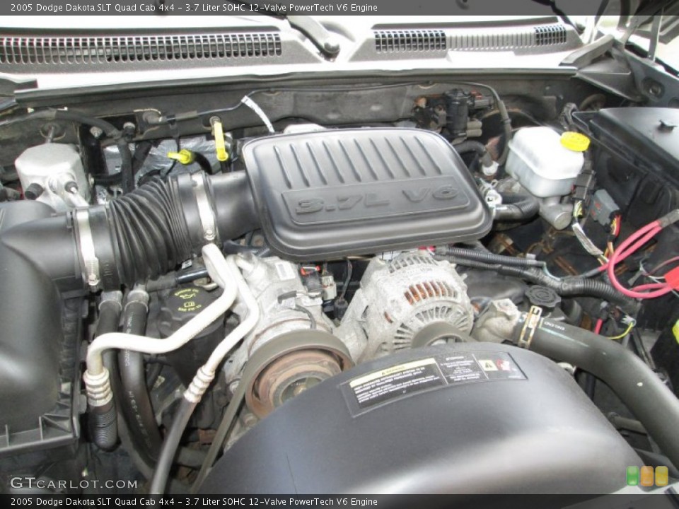 3.7 Liter SOHC 12-Valve PowerTech V6 Engine for the 2005 Dodge Dakota #80989717