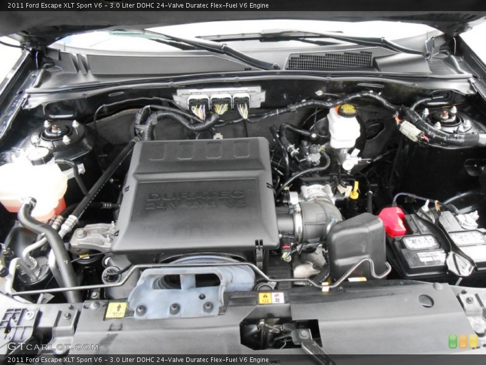 3.0 Liter DOHC 24-Valve Duratec Flex-Fuel V6 Engine for the 2011 Ford Escape #80991731