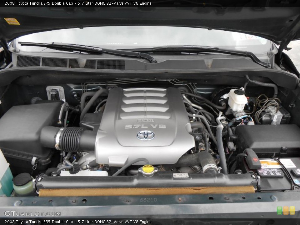 5.7 Liter DOHC 32-Valve VVT V8 Engine for the 2008 Toyota Tundra #80993513
