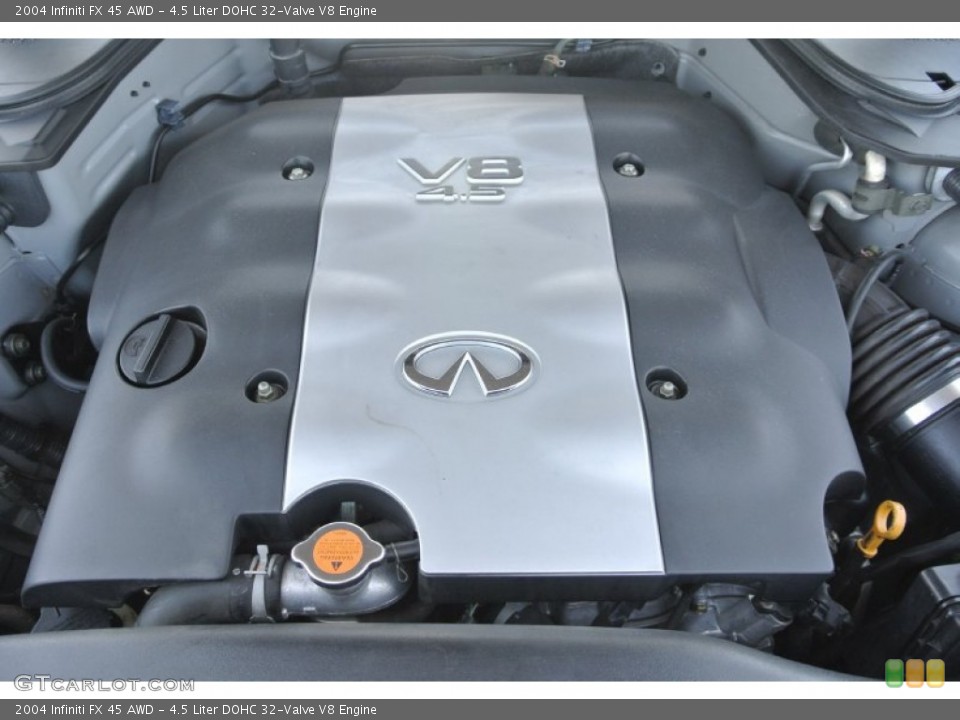 4.5 Liter DOHC 32-Valve V8 2004 Infiniti FX Engine