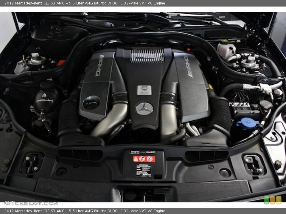5.5 Liter AMG Biturbo DI DOHC 32-Vale VVT V8 Engine for the 2012 Mercedes-Benz CLS #80999330