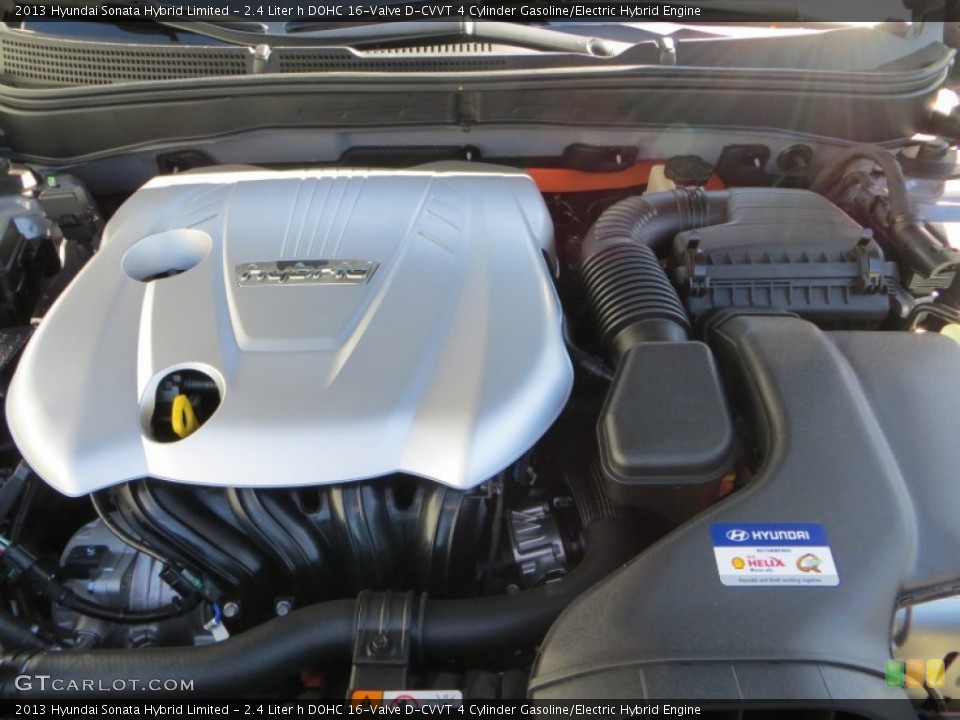 2.4 Liter h DOHC 16-Valve D-CVVT 4 Cylinder Gasoline/Electric Hybrid Engine for the 2013 Hyundai Sonata #81009331