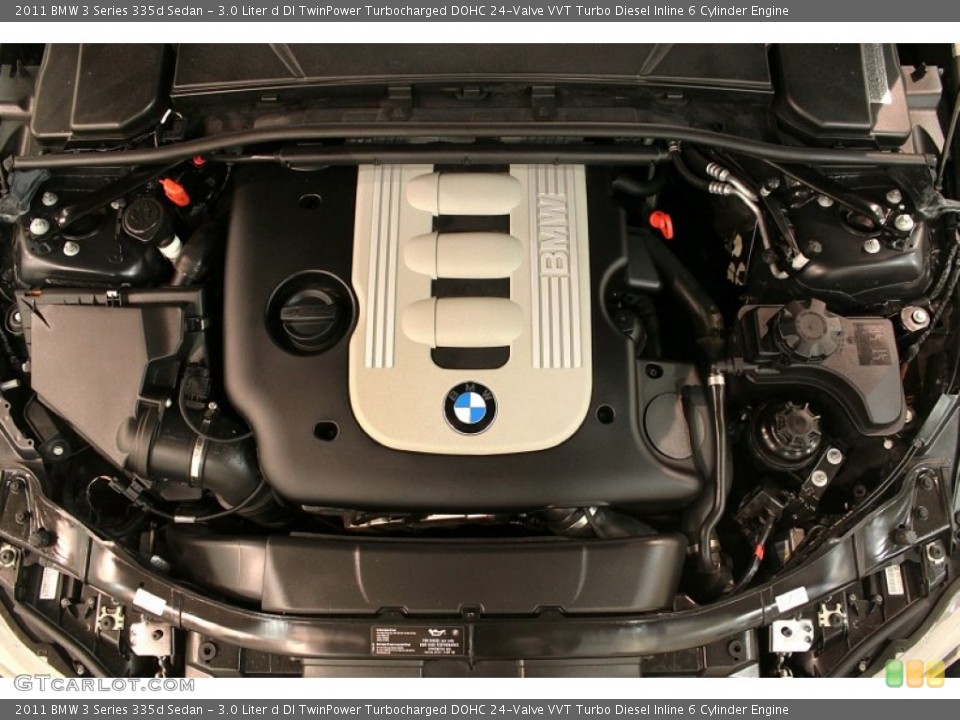 3.0 Liter d DI TwinPower Turbocharged DOHC 24-Valve VVT Turbo Diesel Inline 6 Cylinder Engine for the 2011 BMW 3 Series #81030578