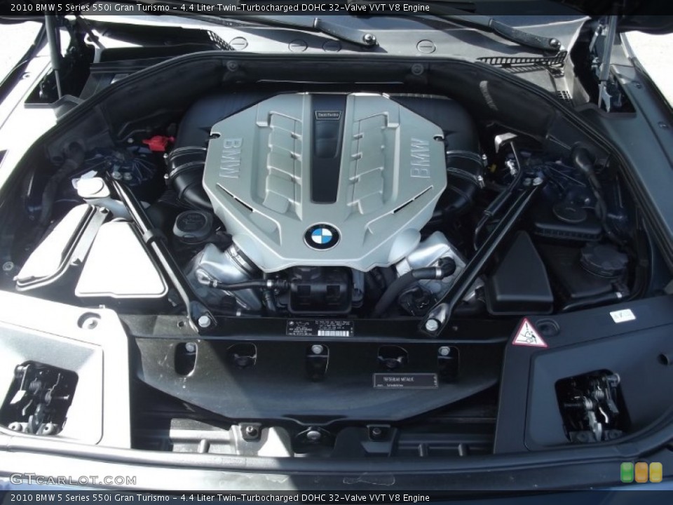 4.4 Liter Twin-Turbocharged DOHC 32-Valve VVT V8 Engine for the 2010 BMW 5 Series #81046872