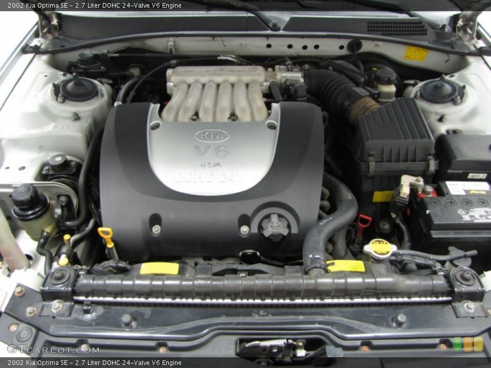 2.7 Liter DOHC 24-Valve V6 2002 Kia Optima Engine