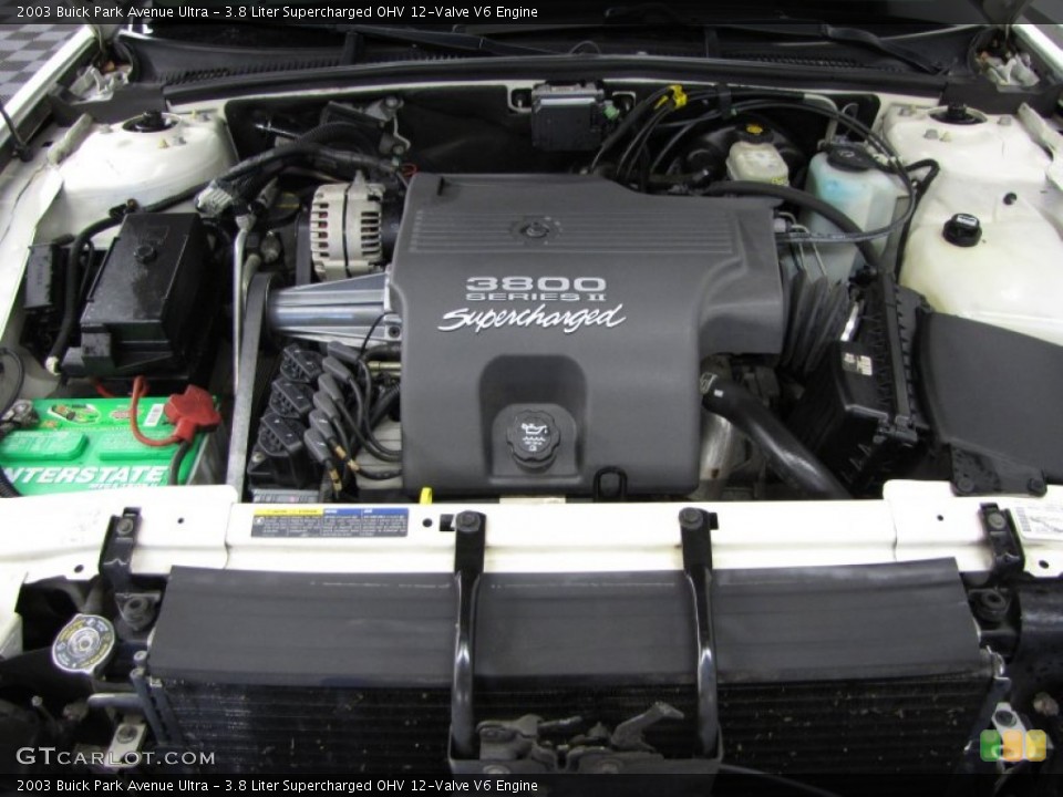 3.8 Liter Supercharged OHV 12-Valve V6 2003 Buick Park Avenue Engine