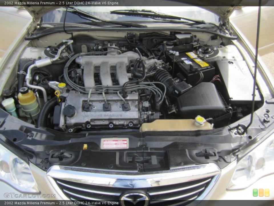 2.5 Liter DOHC 24-Valve V6 2002 Mazda Millenia Engine