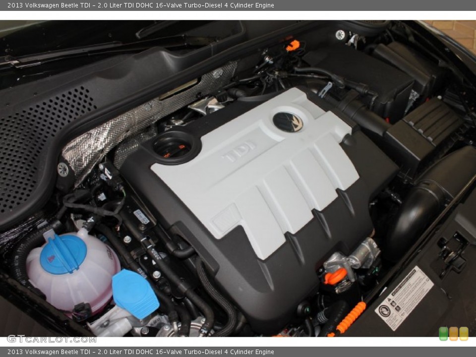 2.0 Liter TDI DOHC 16-Valve Turbo-Diesel 4 Cylinder 2013 Volkswagen Beetle Engine