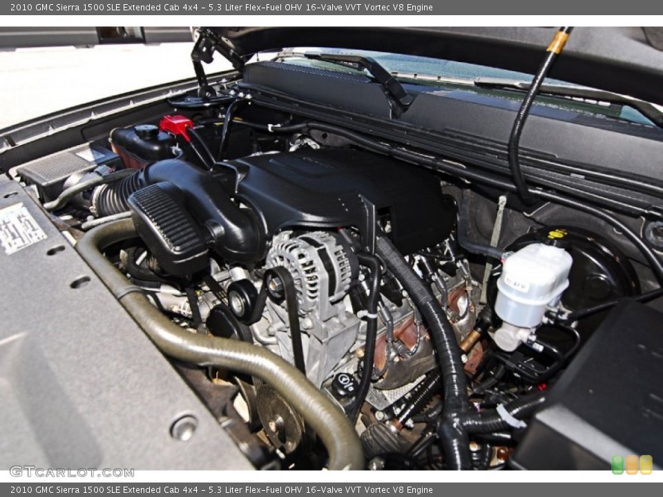 5.3 Liter Flex-Fuel OHV 16-Valve VVT Vortec V8 Engine for the 2010 GMC Sierra 1500 #81133165