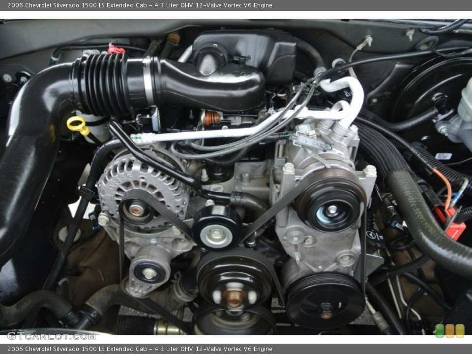 4.3 Liter OHV 12-Valve Vortec V6 Engine for the 2006 Chevrolet Silverado 1500 #81134127
