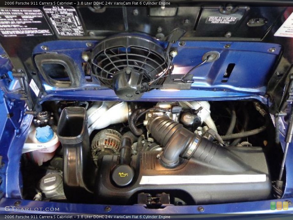 3.8 Liter DOHC 24V VarioCam Flat 6 Cylinder Engine for the 2006 Porsche 911 #81138617