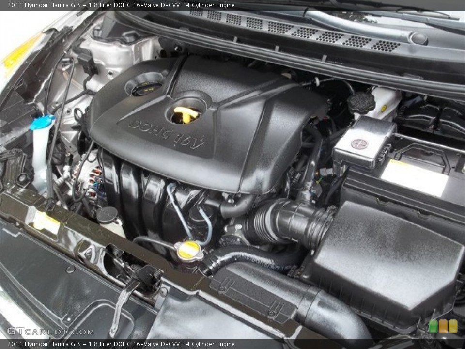 1.8 Liter DOHC 16-Valve D-CVVT 4 Cylinder Engine for the 2011 Hyundai Elantra #81138868