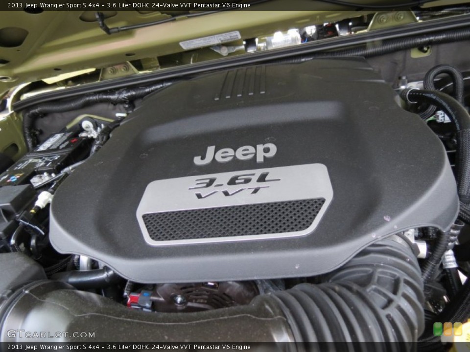 3.6 Liter DOHC 24-Valve VVT Pentastar V6 Engine for the 2013 Jeep Wrangler #81143064