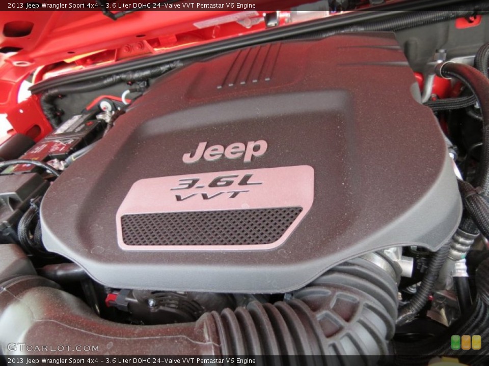3.6 Liter DOHC 24-Valve VVT Pentastar V6 Engine for the 2013 Jeep Wrangler #81143367