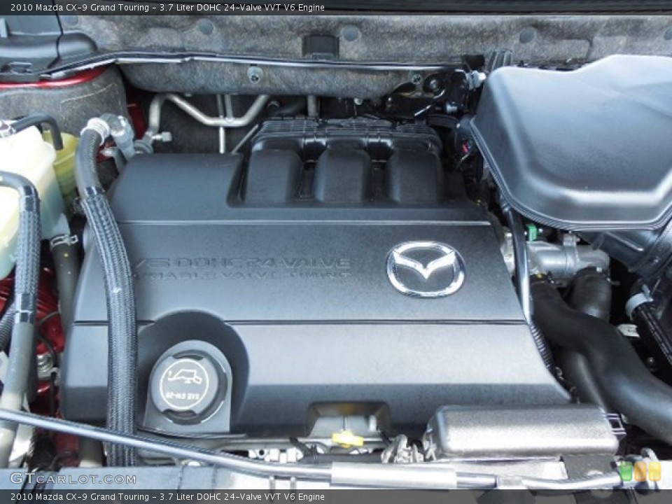 3.7 Liter DOHC 24-Valve VVT V6 2010 Mazda CX-9 Engine