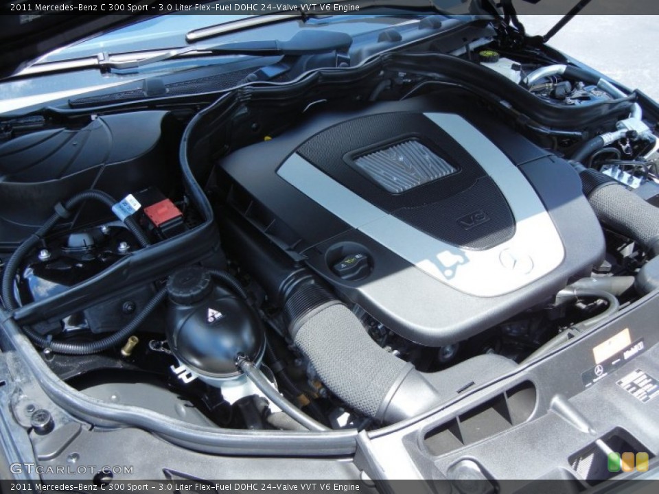 3.0 Liter Flex-Fuel DOHC 24-Valve VVT V6 Engine for the 2011 Mercedes-Benz C #81182373