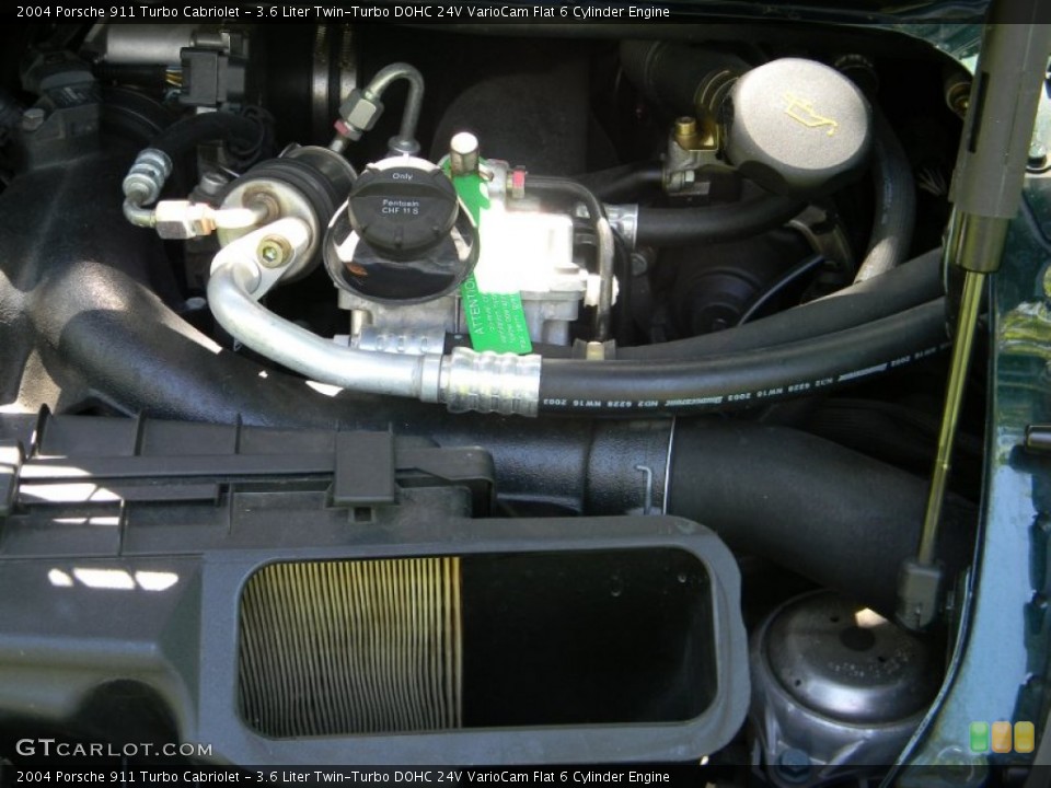 3.6 Liter Twin-Turbo DOHC 24V VarioCam Flat 6 Cylinder Engine for the 2004 Porsche 911 #81183469