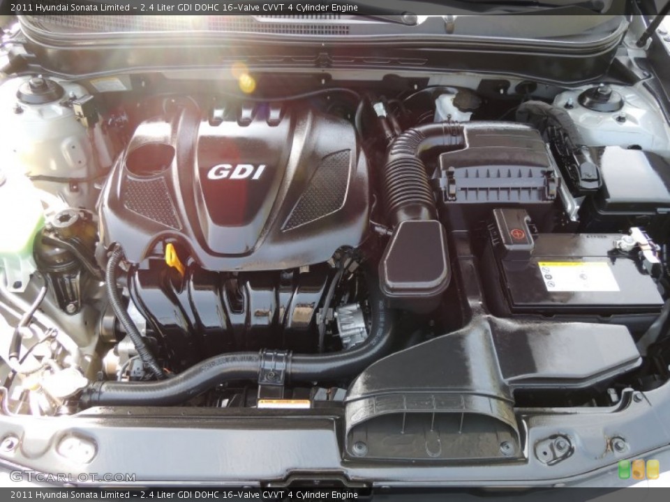 2.4 Liter GDI DOHC 16-Valve CVVT 4 Cylinder Engine for the 2011 Hyundai Sonata #81188334