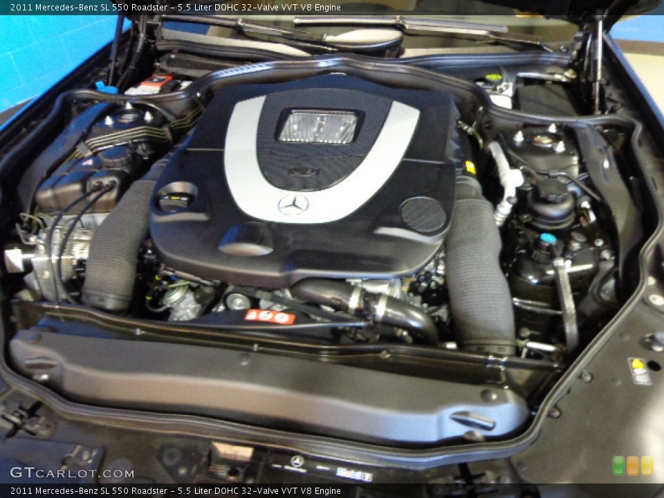 5.5 Liter DOHC 32-Valve VVT V8 Engine for the 2011 Mercedes-Benz SL #81202221