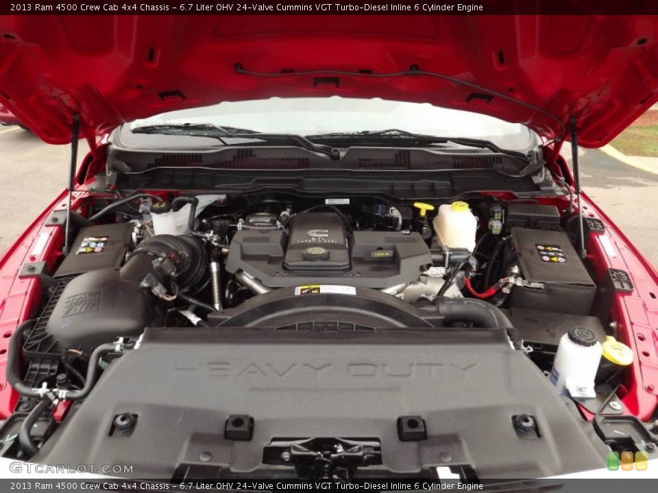 6.7 Liter OHV 24-Valve Cummins VGT Turbo-Diesel Inline 6 Cylinder Engine for the 2013 Ram 4500 #81227158