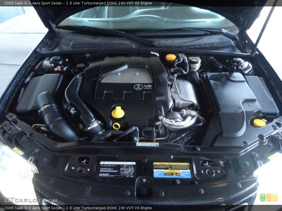 2.8 Liter Turbocharged DOHC 24V VVT V6 Engine for the 2006 Saab 9-3 #81234160