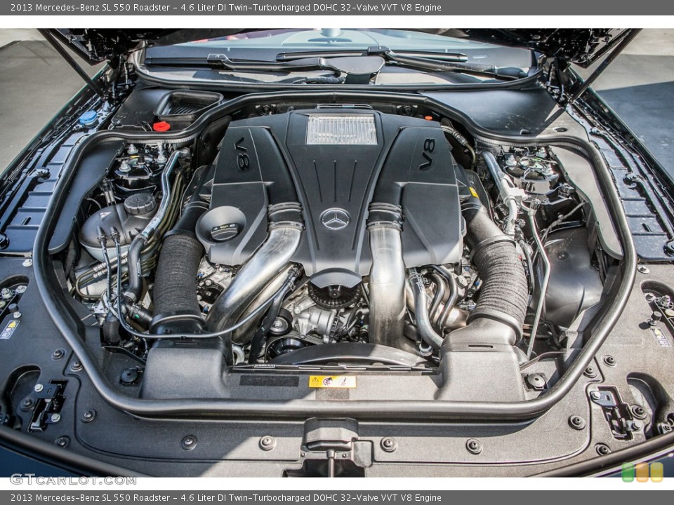 4.6 Liter DI Twin-Turbocharged DOHC 32-Valve VVT V8 Engine for the 2013 Mercedes-Benz SL #81238576