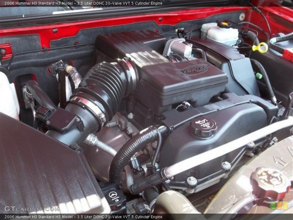 3.5 Liter DOHC 20-Valve VVT 5 Cylinder Engine for the 2006 Hummer H3 #81240187
