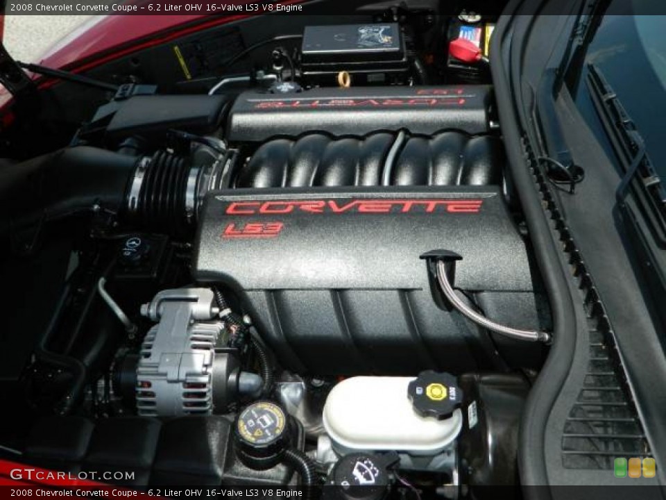6.2 Liter OHV 16-Valve LS3 V8 Engine for the 2008 Chevrolet Corvette #81241744
