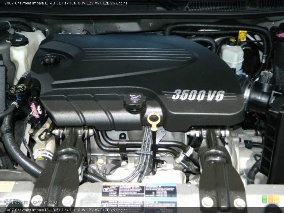 3.5L Flex Fuel OHV 12V VVT LZE V6 2007 Chevrolet Impala Engine