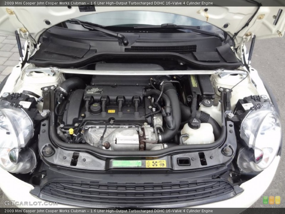 1.6 Liter High-Output Turbocharged DOHC 16-Valve 4 Cylinder 2009 Mini Cooper Engine