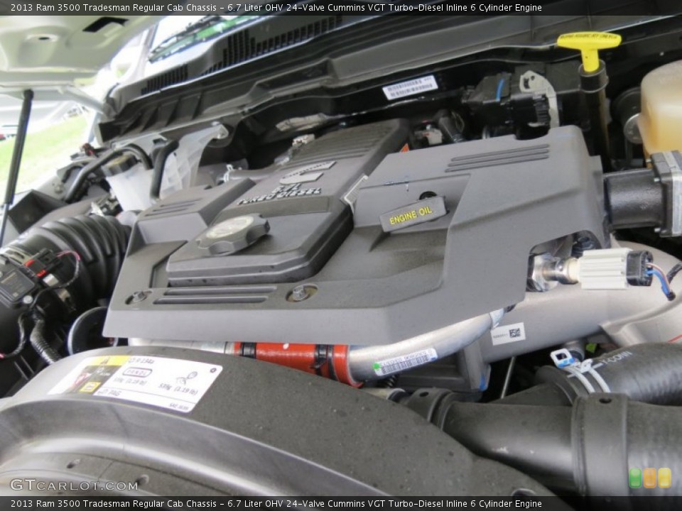 6.7 Liter OHV 24-Valve Cummins VGT Turbo-Diesel Inline 6 Cylinder Engine for the 2013 Ram 3500 #81259211
