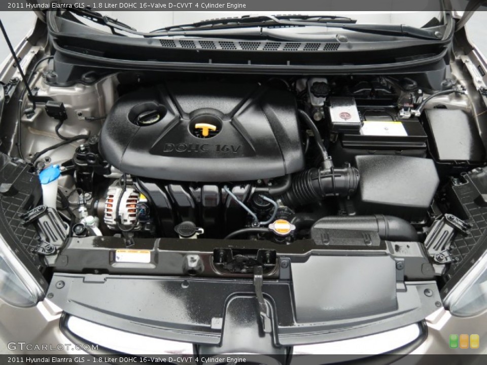 1.8 Liter DOHC 16-Valve D-CVVT 4 Cylinder Engine for the 2011 Hyundai Elantra #81264304