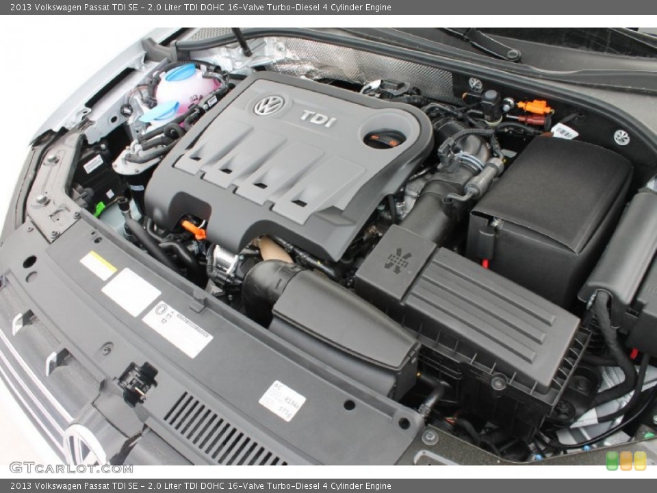 2.0 Liter TDI DOHC 16-Valve Turbo-Diesel 4 Cylinder Engine for the 2013 Volkswagen Passat #81269590