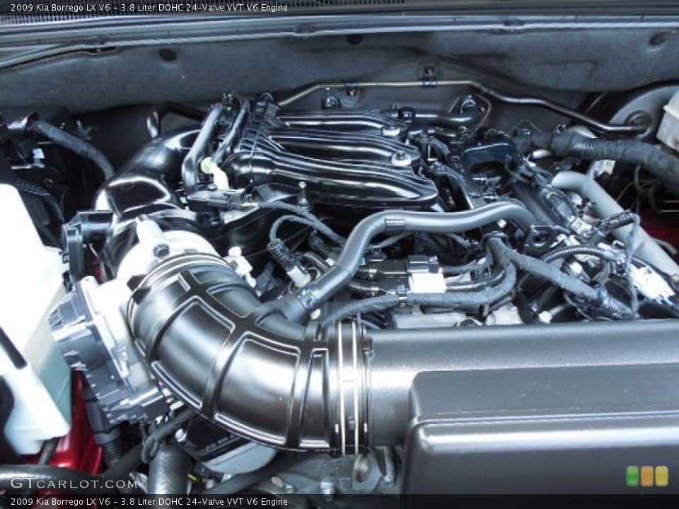 3.8 Liter DOHC 24-Valve VVT V6 Engine for the 2009 Kia Borrego #81283846