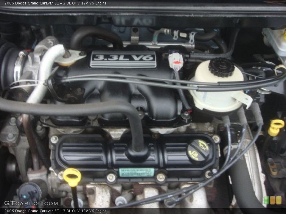 3.3L OHV 12V V6 2006 Dodge Grand Caravan Engine