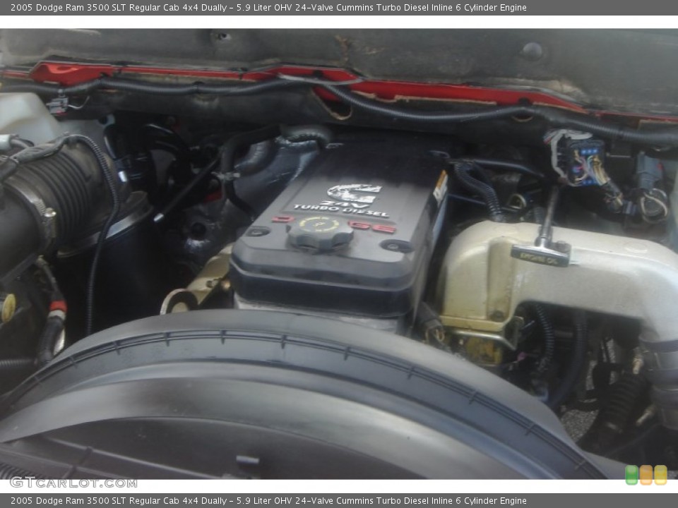 5.9 Liter OHV 24-Valve Cummins Turbo Diesel Inline 6 Cylinder Engine for the 2005 Dodge Ram 3500 #81350648