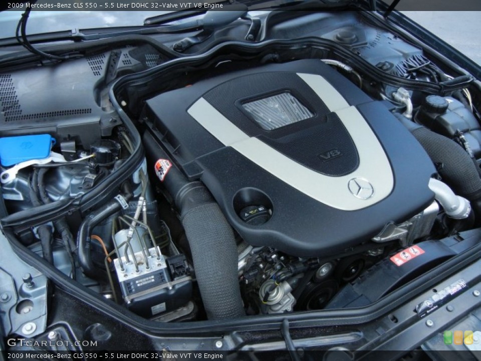 5.5 Liter DOHC 32-Valve VVT V8 2009 Mercedes-Benz CLS Engine