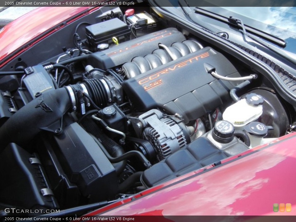 6.0 Liter OHV 16-Valve LS2 V8 Engine for the 2005 Chevrolet Corvette #81377352