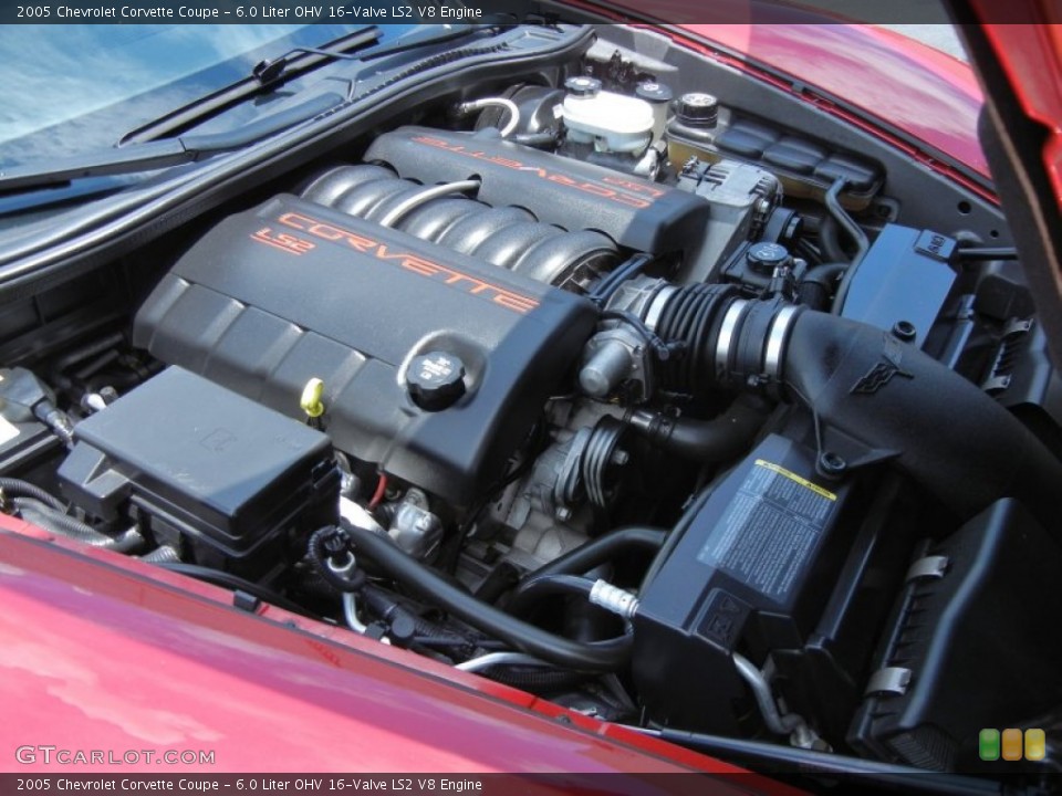 6.0 Liter OHV 16-Valve LS2 V8 Engine for the 2005 Chevrolet Corvette #81377369