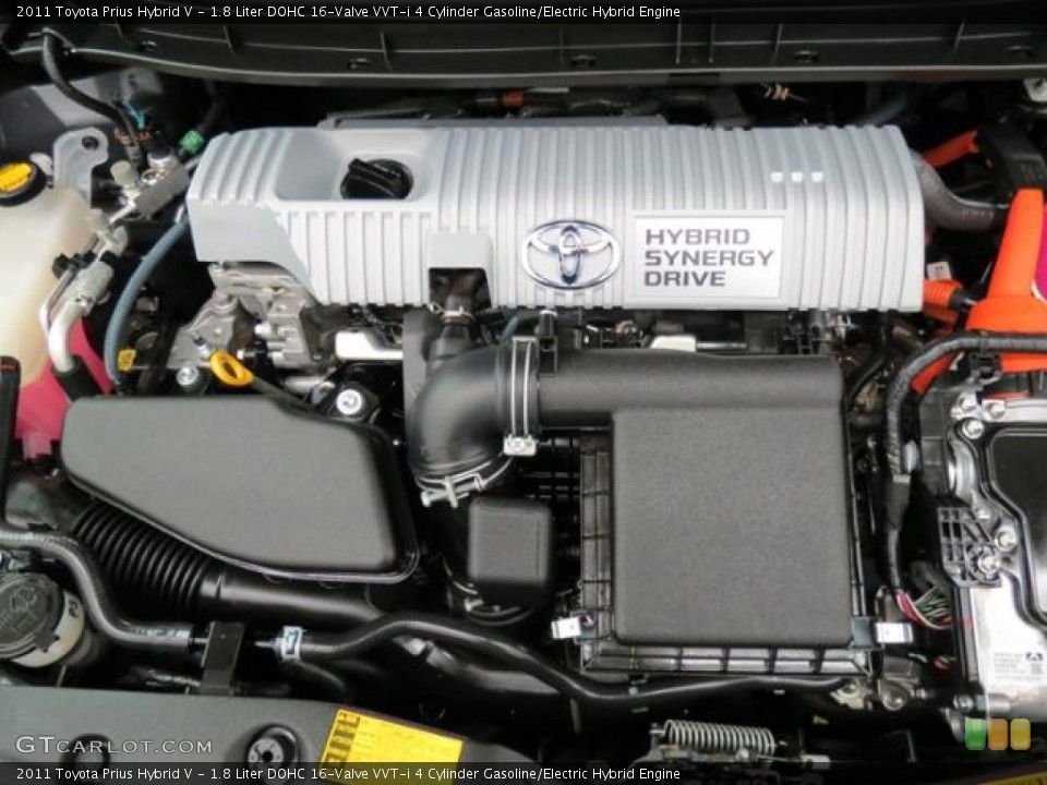 1.8 Liter DOHC 16-Valve VVT-i 4 Cylinder Gasoline/Electric Hybrid Engine for the 2011 Toyota Prius #81387765