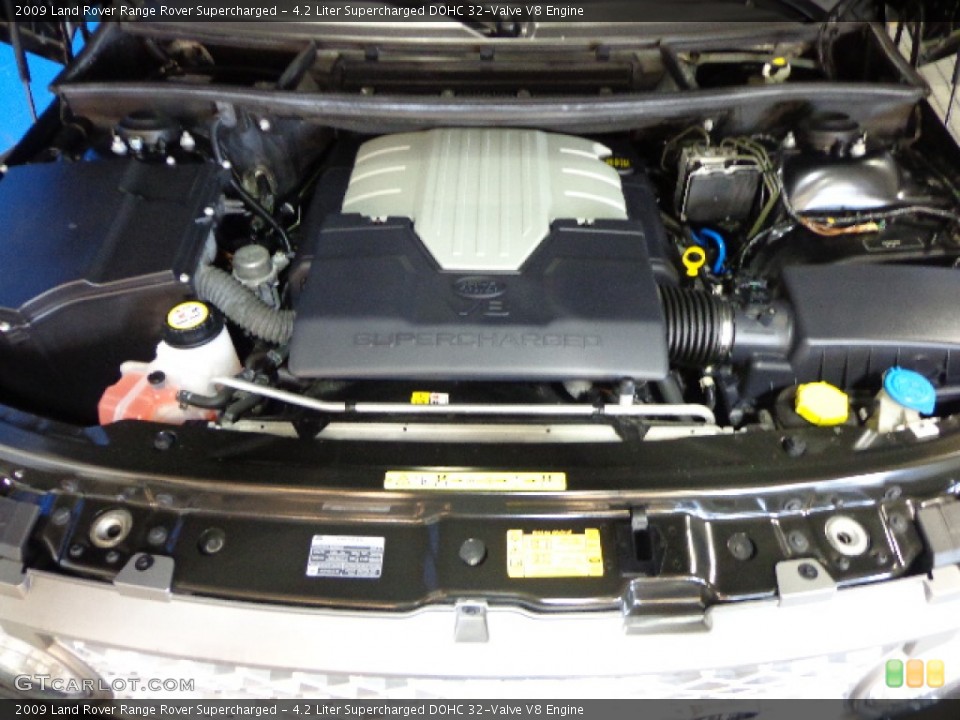 4.2 Liter Supercharged DOHC 32-Valve V8 Engine for the 2009 Land Rover Range Rover #81387876