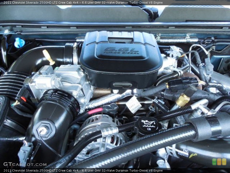 6.6 Liter OHV 32-Valve Duramax Turbo-Diesel V8 Engine for the 2011 Chevrolet Silverado 2500HD #81396515